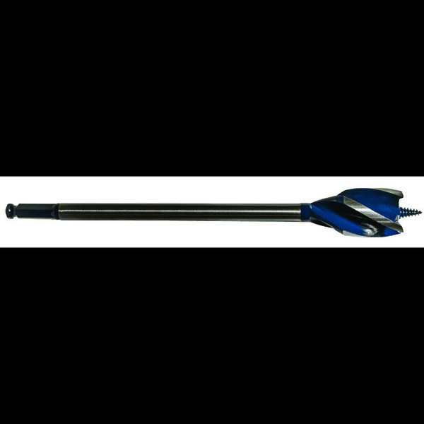Century Drill & Tool Speed Cut Auger Bit 1-3/8 X12 Overall Lgth 2-7/8 Flute Lgth 7/16 Shank 38288